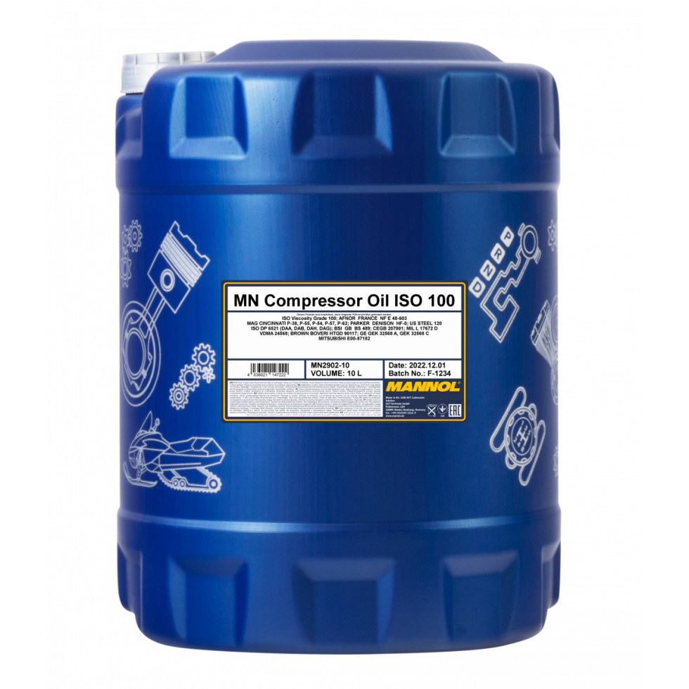 Mannol Compressor Oil ISO 100 2902 - 10l Mannol Compressor Oil ISO 100 2902 - 10l