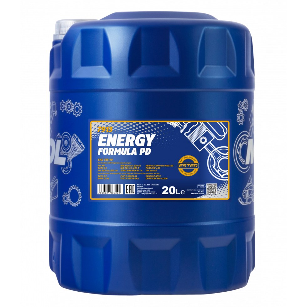 Mannol Energy Formula PD 5W-40 7913 - 20l Mannol Energy Formula PD 5W-40 7913 - 20l