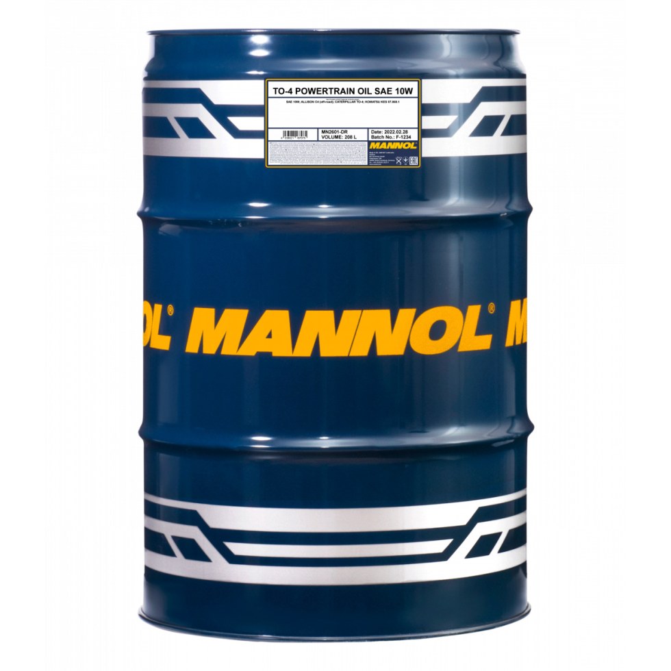 Mannol TO-4 Powertrain Oil SAE 10W 2601 - 208l Mannol TO-4 Powertrain Oil SAE 10W 2601 - 208l