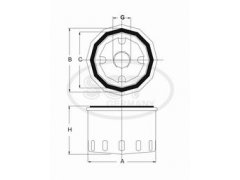 Filt olejový SCT SM 105 105
