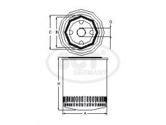 Filtr olejový SCT SM 137 137