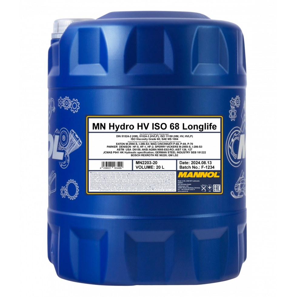 Mannol Hydro HV ISO 68 2203 - 20l - 