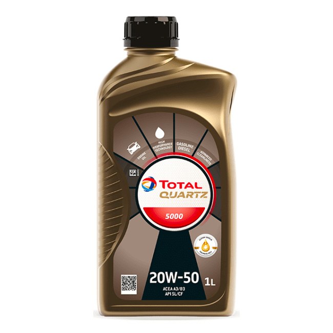 Total Quartz 5000 20W-50 - 1l - 