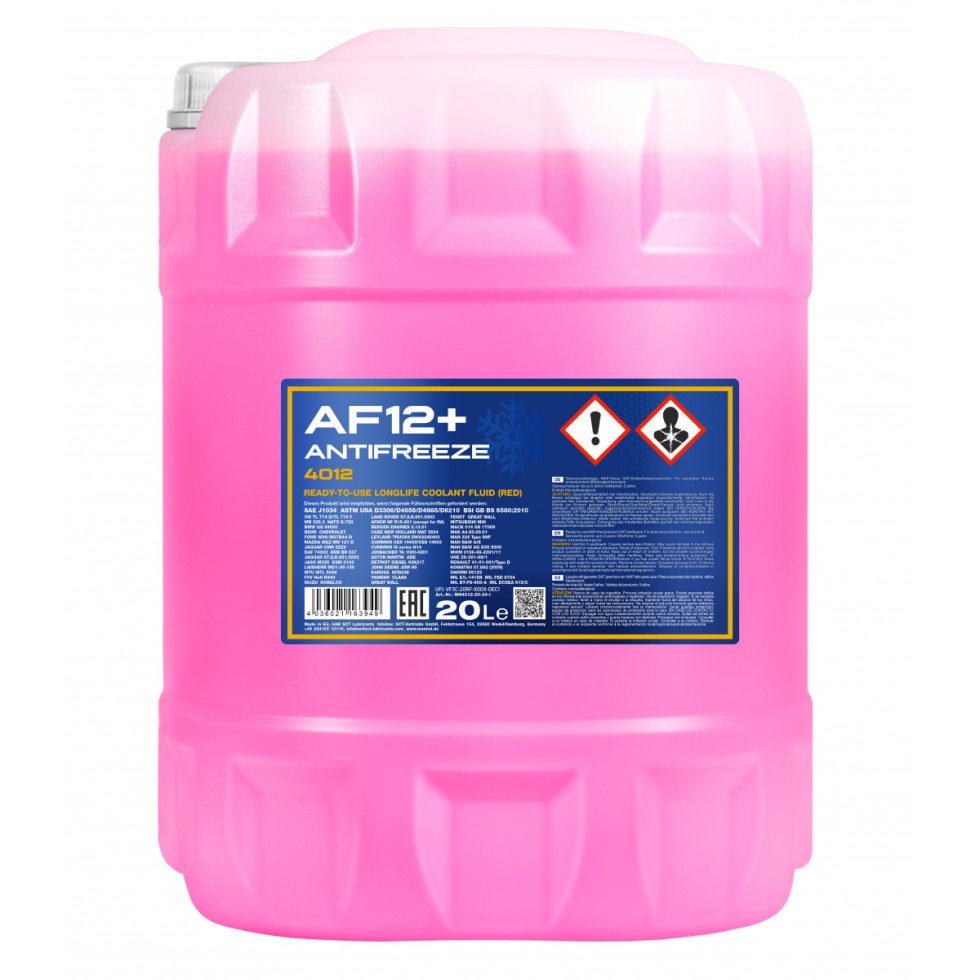 Mannol Antifreeze AF12+ (-40 °C) Longlife 4012 - 20l