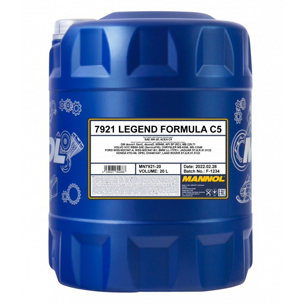 Mannol Legend Formula C5 0W-20 7921 - 20l - 