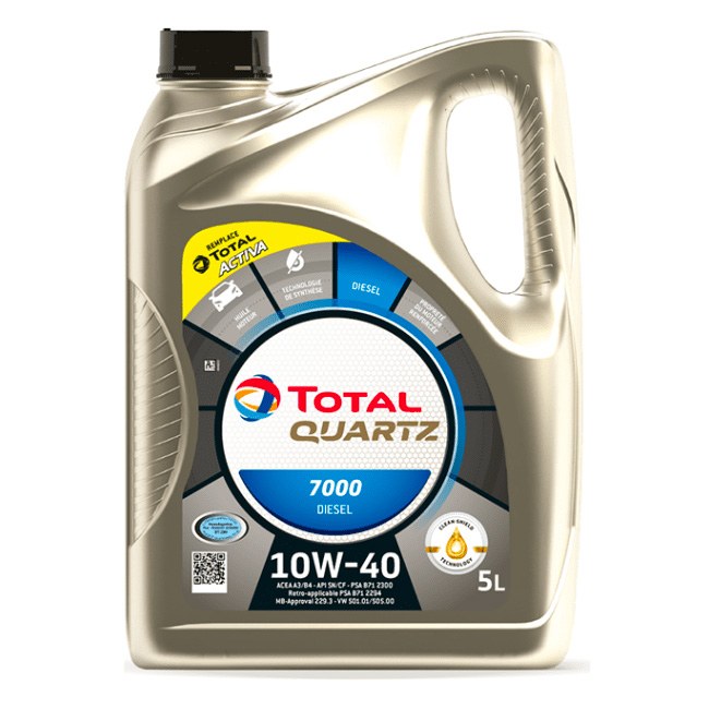 Total Quartz 7000 Diesel 10W-40 - 5l - 