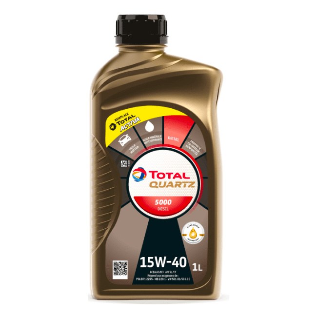 Total Quartz 5000 Diesel 15W-40 - 1l - 