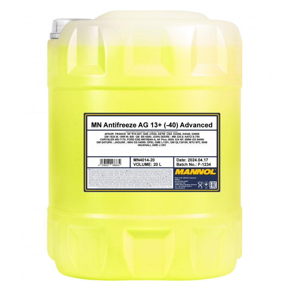 Mannol Antifreeze AG13+ (-40 °C) Advanced 4014 - 20l - 