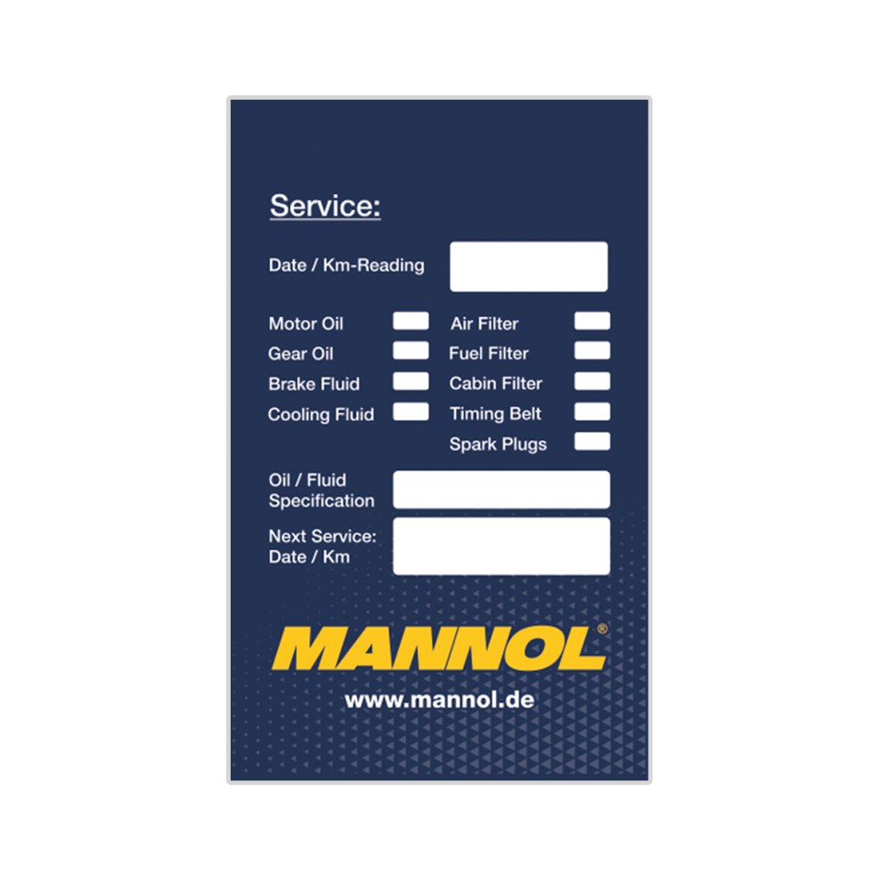 Mannol Oil Service Sticker - 1ks - 