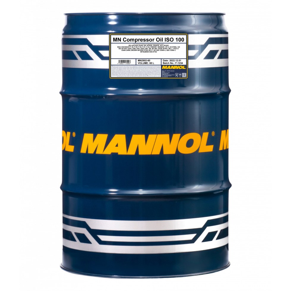 Mannol Compressor Oil ISO 100 2902 - 60l Mannol Compressor Oil ISO 100 2902 - 60l