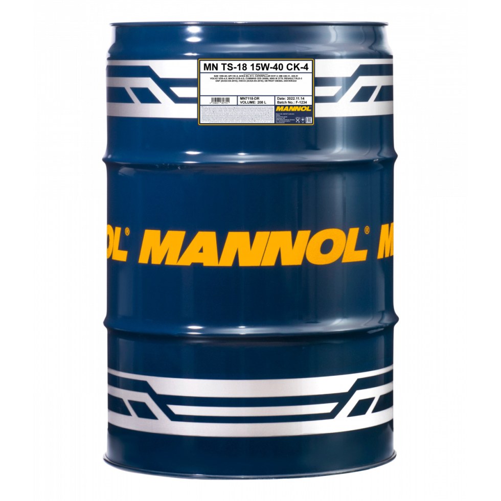 Mannol TS-18 15W-40 CK-4 7118 - 208l - 