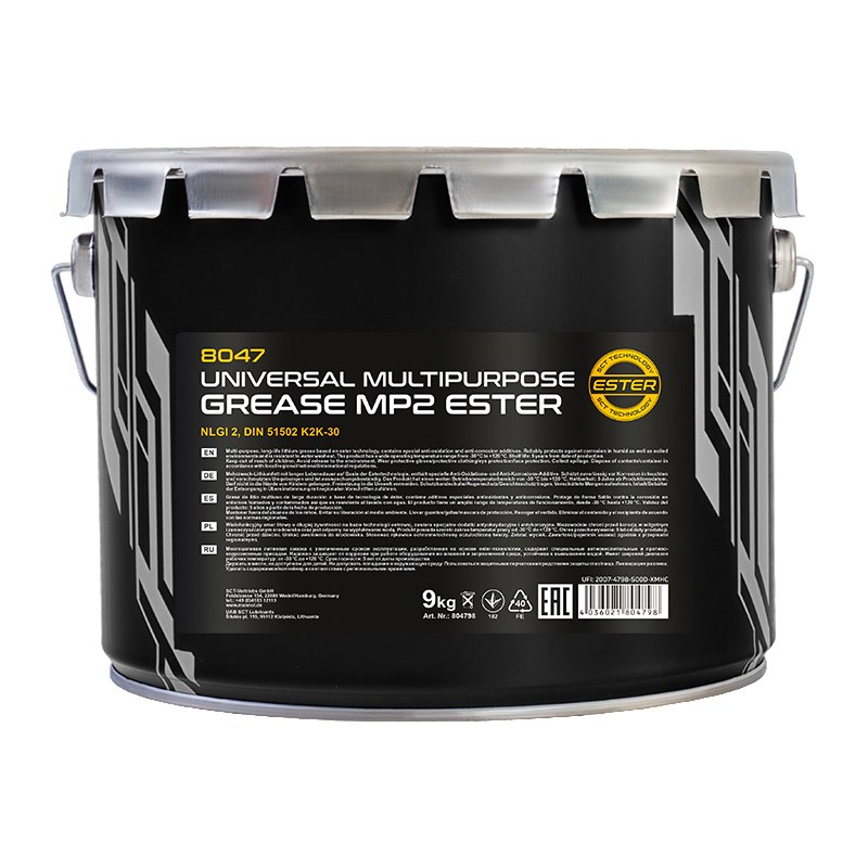 Mannol Universal Multipurpose Grease MP2 Ester 8047 - 9kg - 
