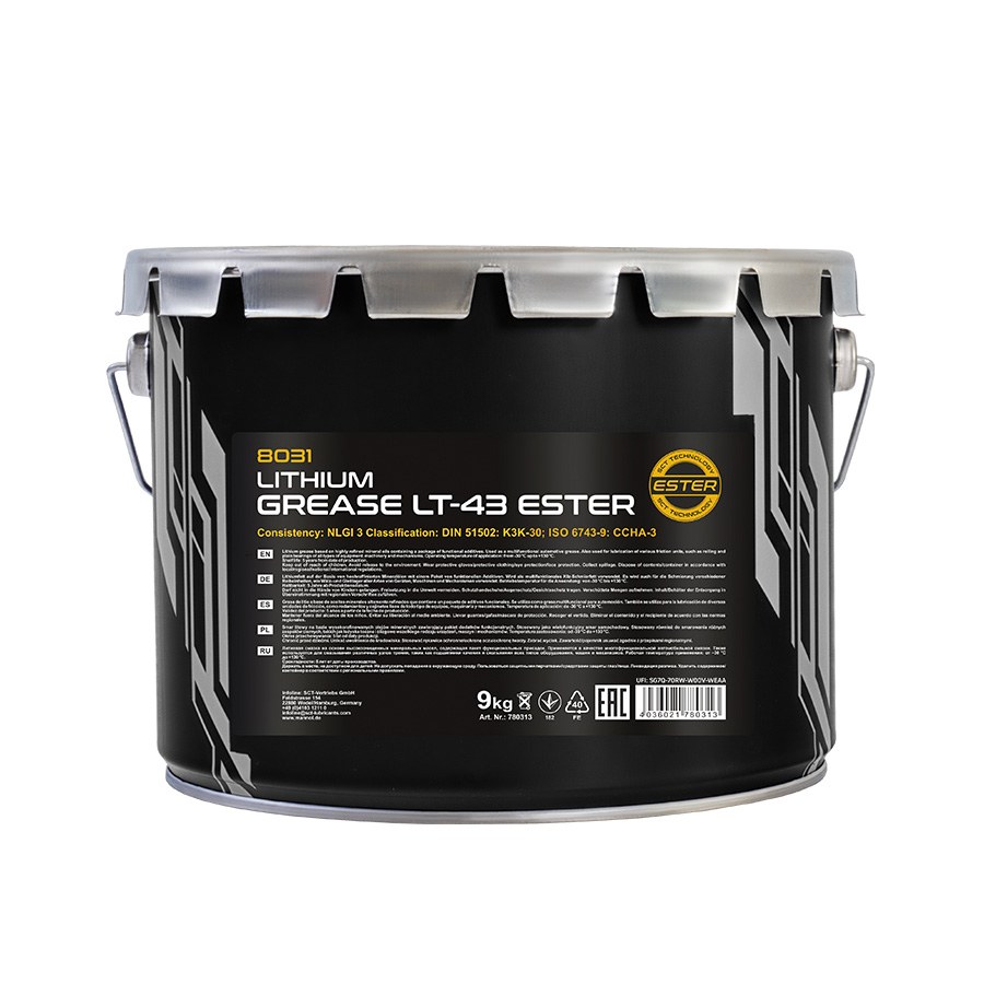Mannol LT-43 Ester Lithium Grease 8031 - 9kg Mannol LT-43 Ester Lithium Grease 8031 - 9kg