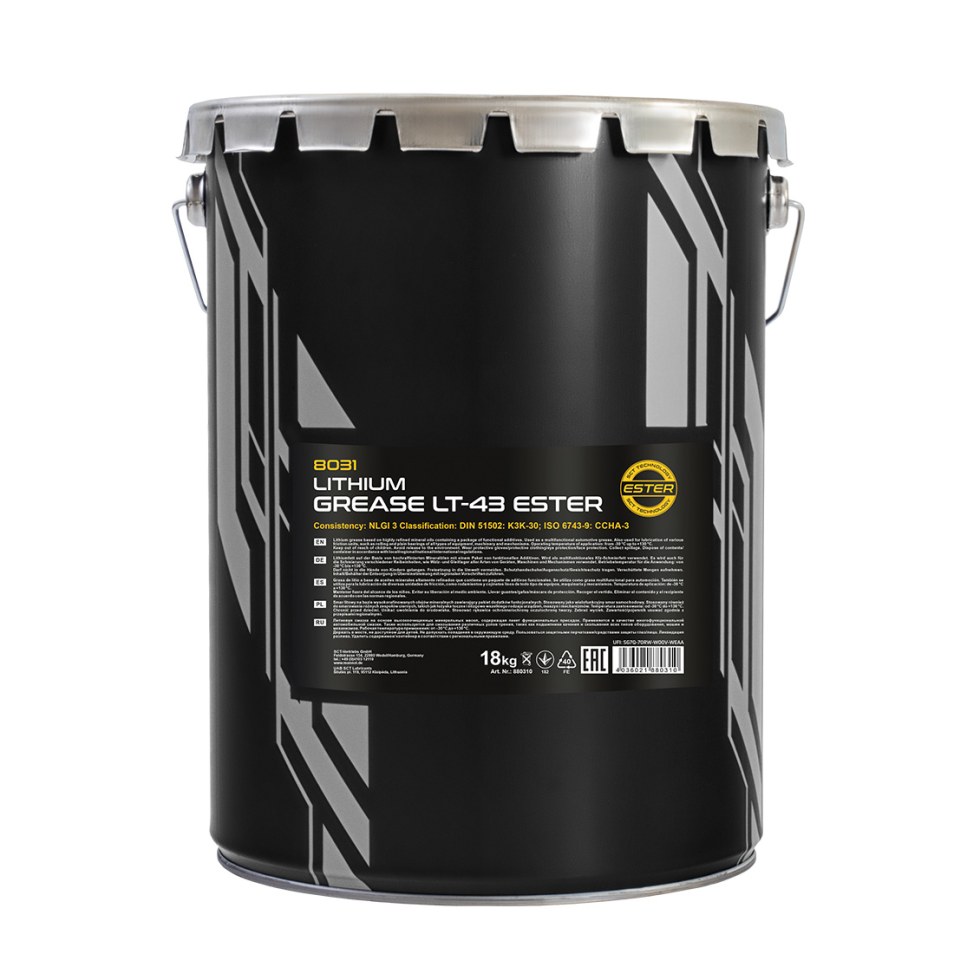 Mannol LT-43 Ester Lithium Grease 8031 - 18kg Mannol LT-43 Ester Lithium Grease 8031 - 18kg