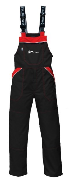 Pracovní kalhoty s laclem TOTAL